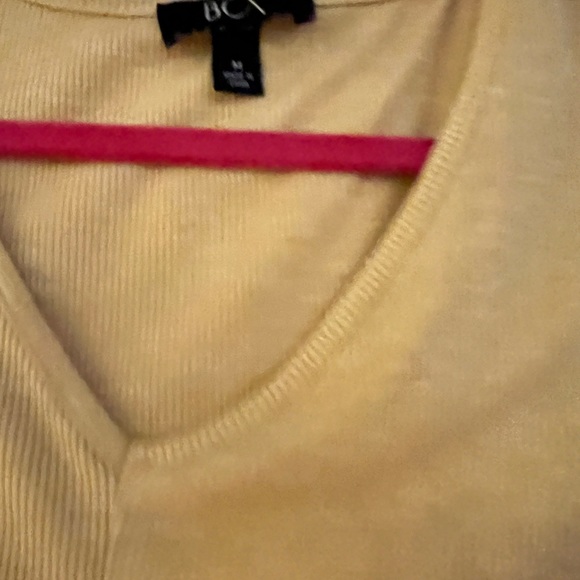 BCX Cuff Sleeve Yellow Top - Picture 4 of 5